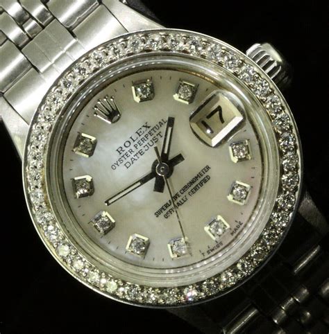 rolex oyster perpetual datejust stainless steel diamond|rolex ladies datejust 31mm steel.